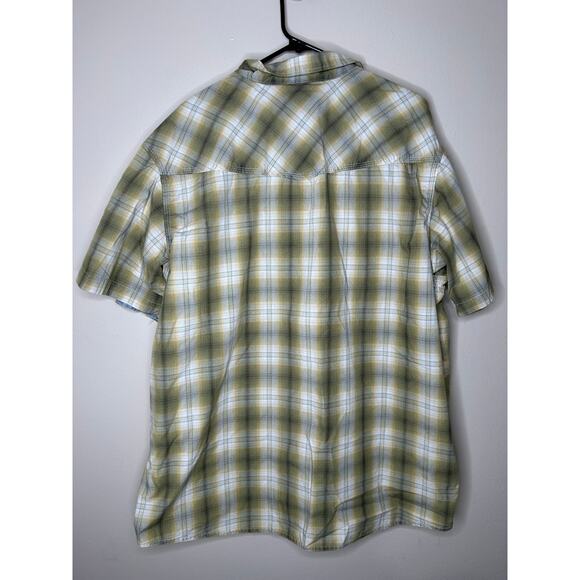 Men’s Size 2XL Red Head Brand Co. Green Plaid Short Sleeve Button Up Shirt - Picture 4 of 4